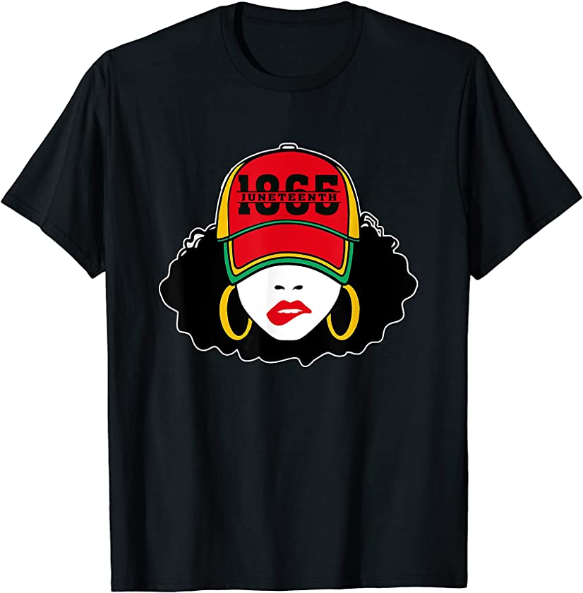 Women Juneteenth 1865 Black Girl Magic Melanin Pride Month T-Shirt