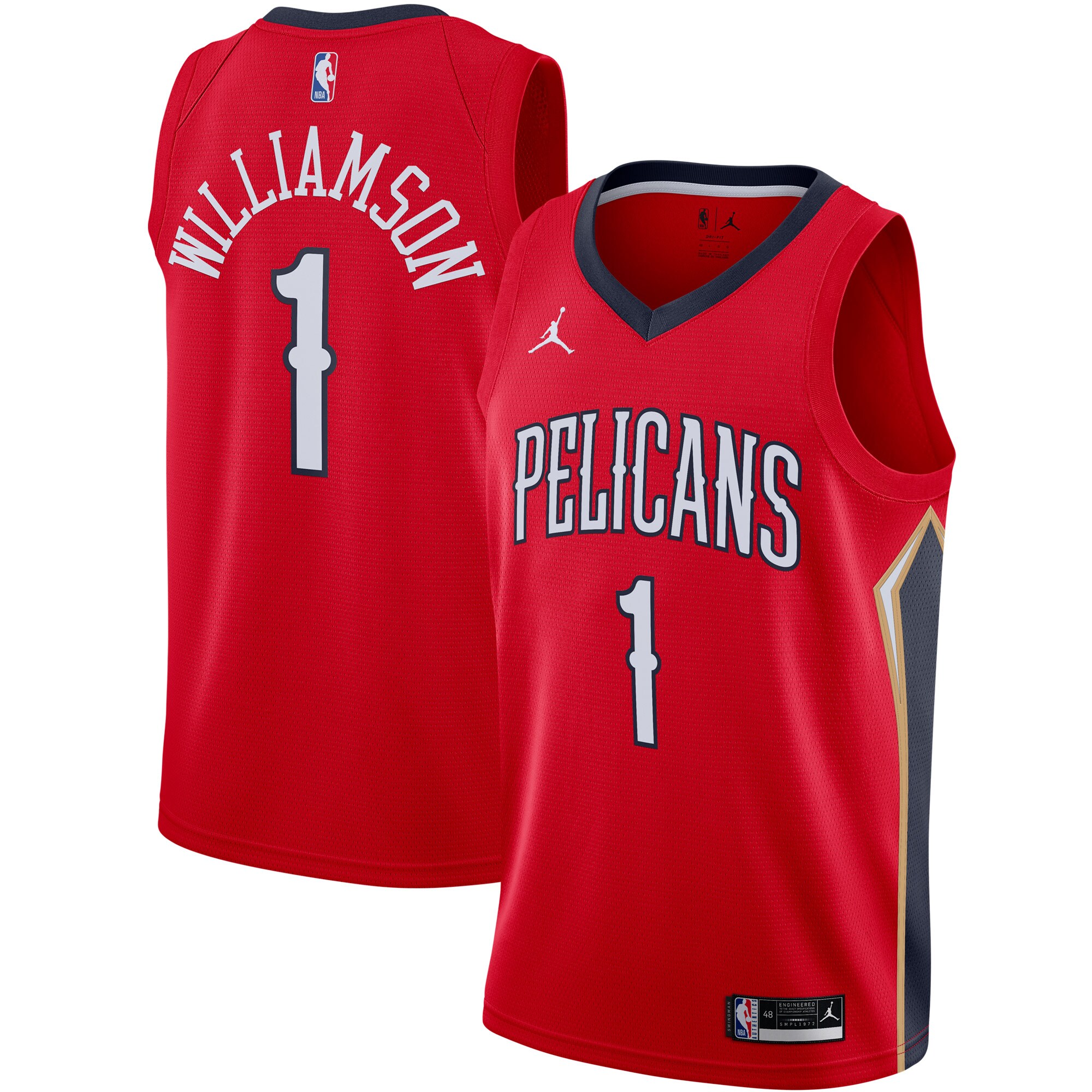 Zion Williamson New Orleans Pelicans Jordan Brand 2020/21 Swingman Jersey – Statement Edition – Red