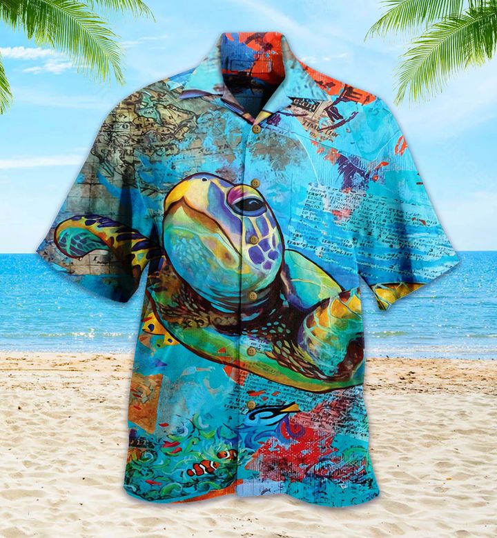 Turtle Ocean Colorful Hawaii Shirt Ha16280