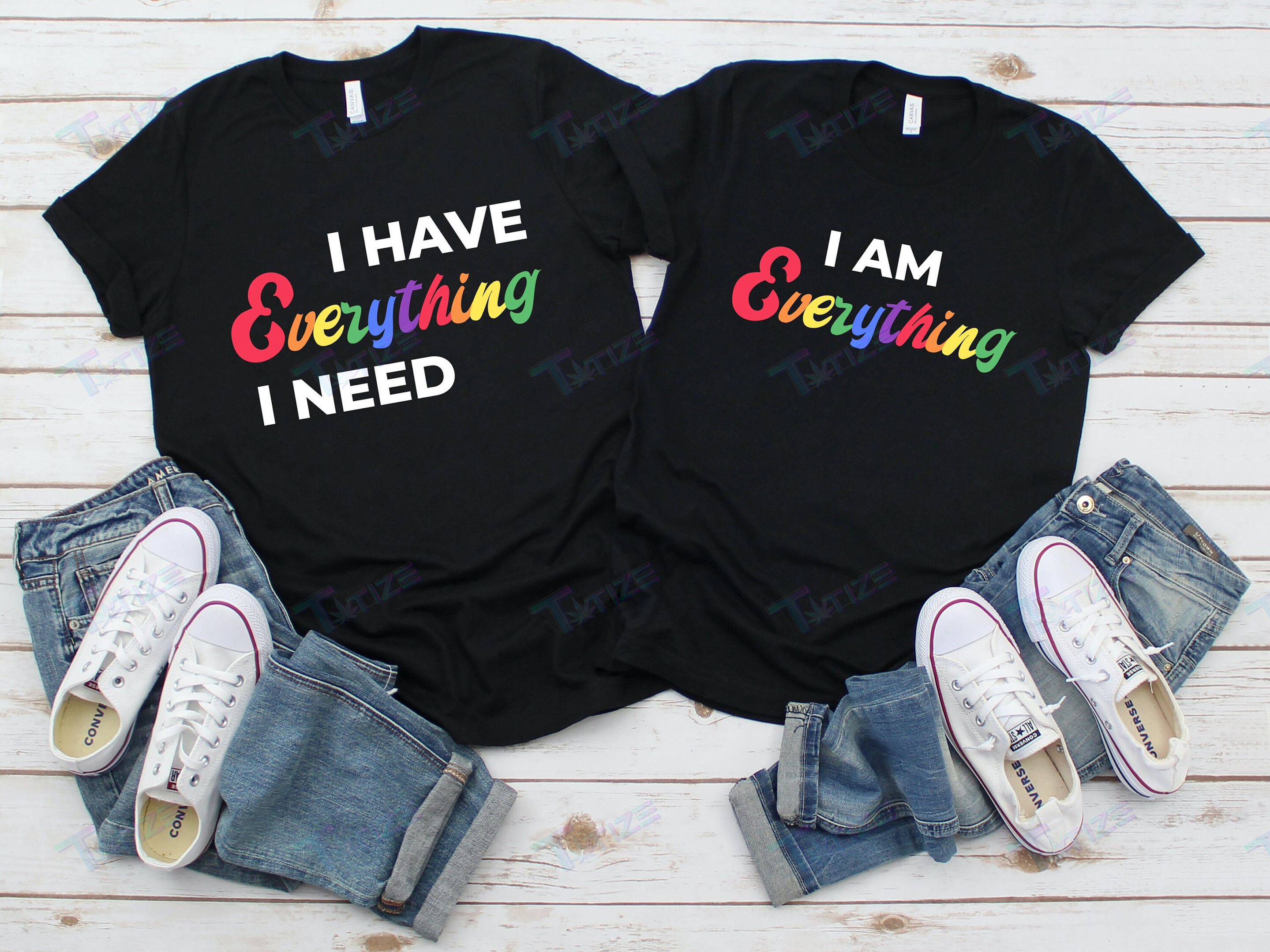 Lgbt Couple Matching Shirt Love Wins I Have Everything I Need I Am Everything Graphic Unisex T Shirt, Sweatshirt, Hoodie Size S – 5Xl