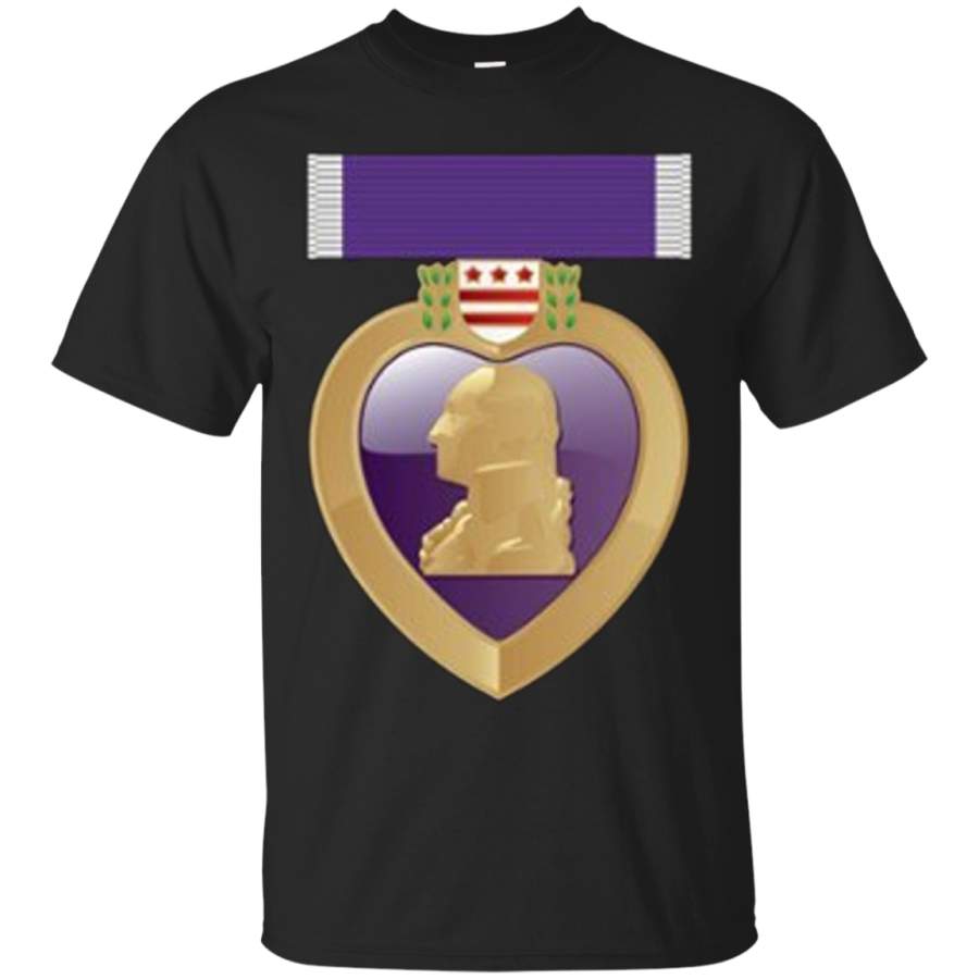 Purple Heart Award Shirt Combat Wounded Tee
