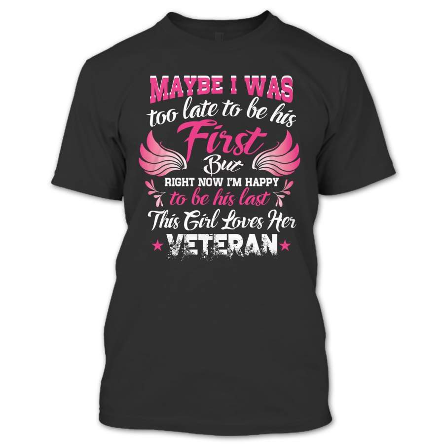 This Girl Loves Her Veteran T Shirt, Love Shirt, Nice Couple Shirt