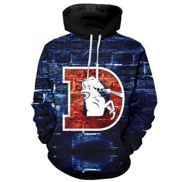 Denver Broncos Hoodie 3D Zipper Hoodie Full All Over Printhoodie Apparel 6 Ds0 05008