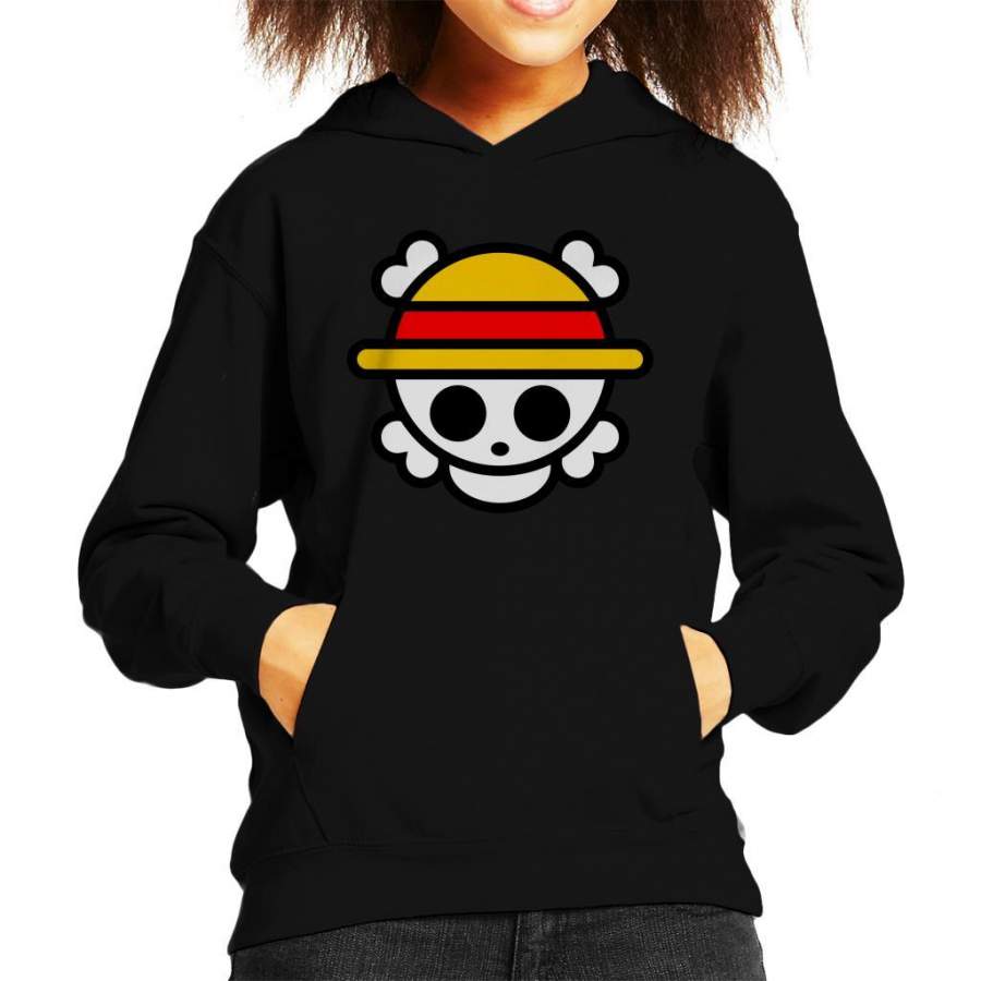 One Piece Logo Chibi Kid’s Hooded Sweatshirt