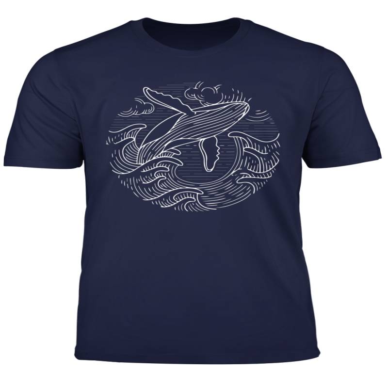 Whale Ocean Waves Humpback Whale T Shirt