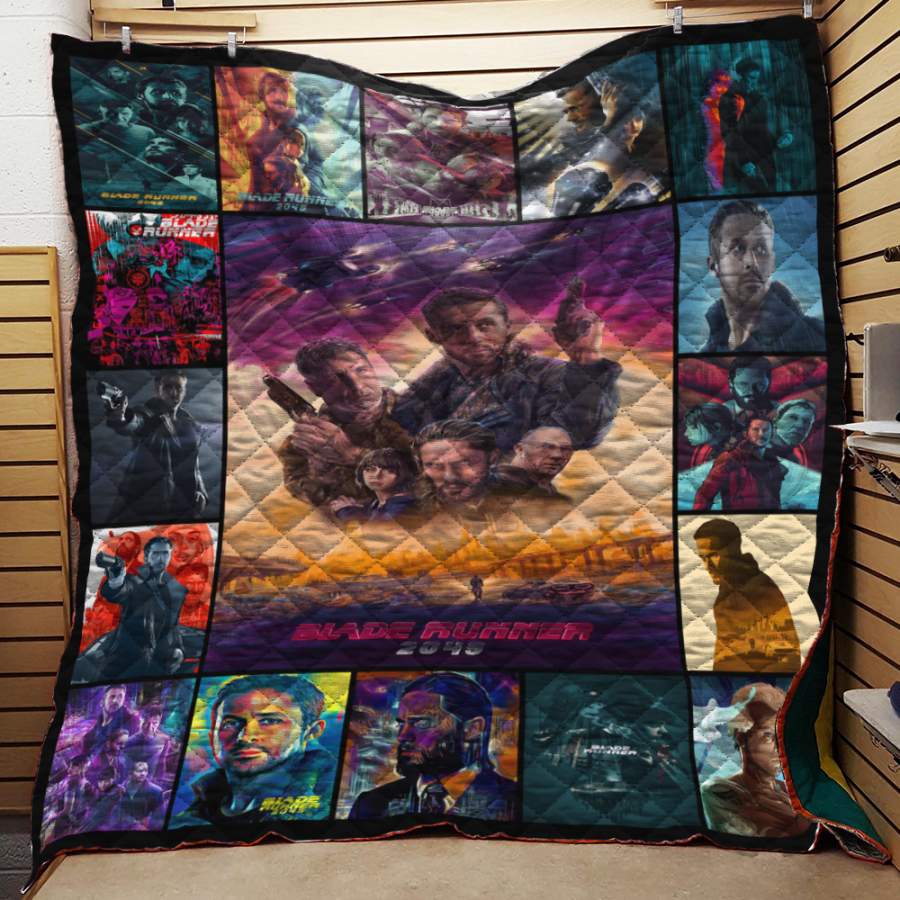 Blade Runner Quilt Blanket Love Art USA