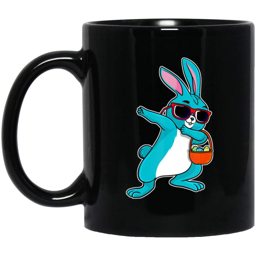 Dabbing Easter Bunny Boy Dab Easter Day Basket Stuffer Boys Black Mug