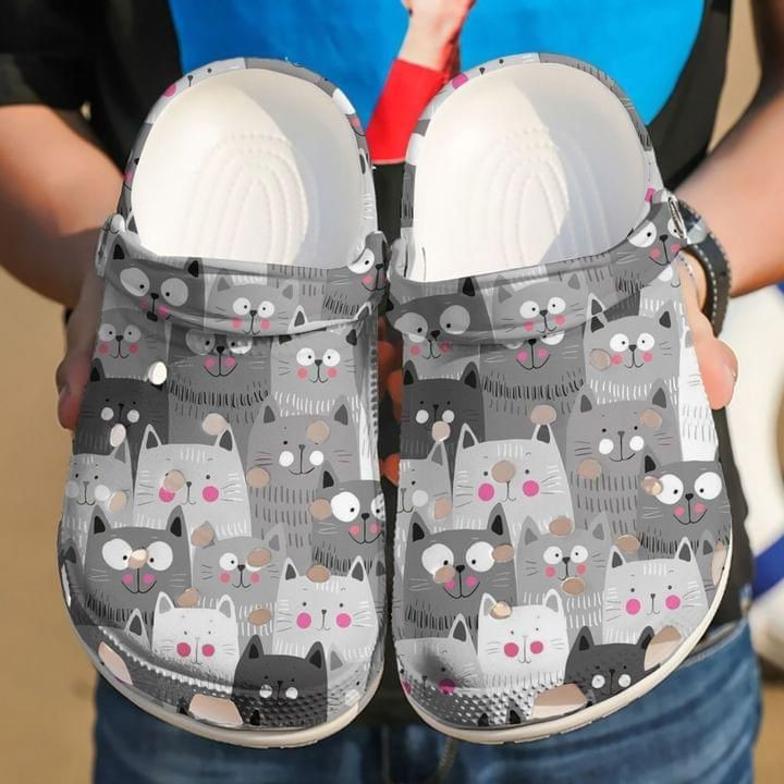 Cat Cute Gift For Lover Rubber clog Shoes Comfy Footwear