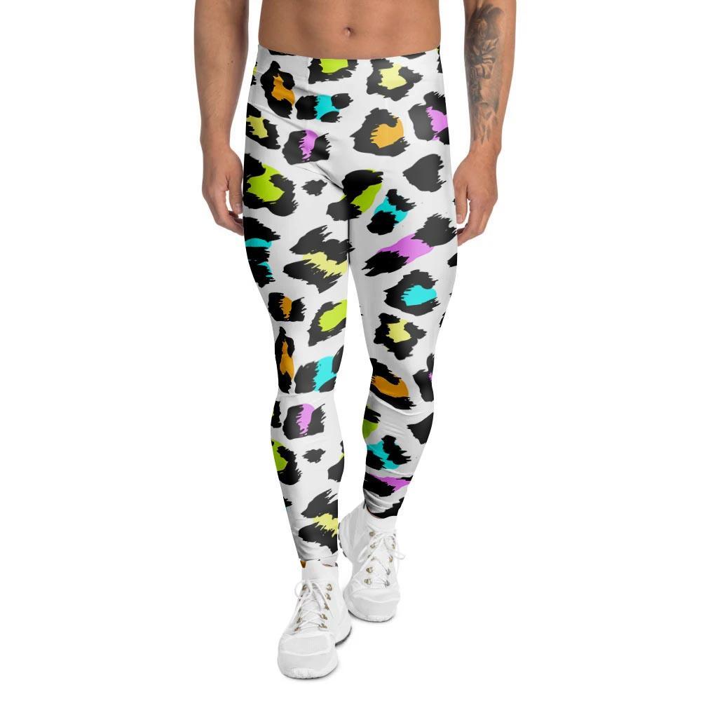 White Leopard Men’S Leggings