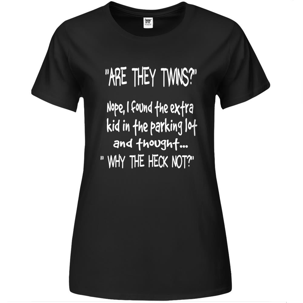 Are They Twins Funny Dad Daddy Parent Humor Joke Mens Father’S Day Gift Premium Womens T Shirts