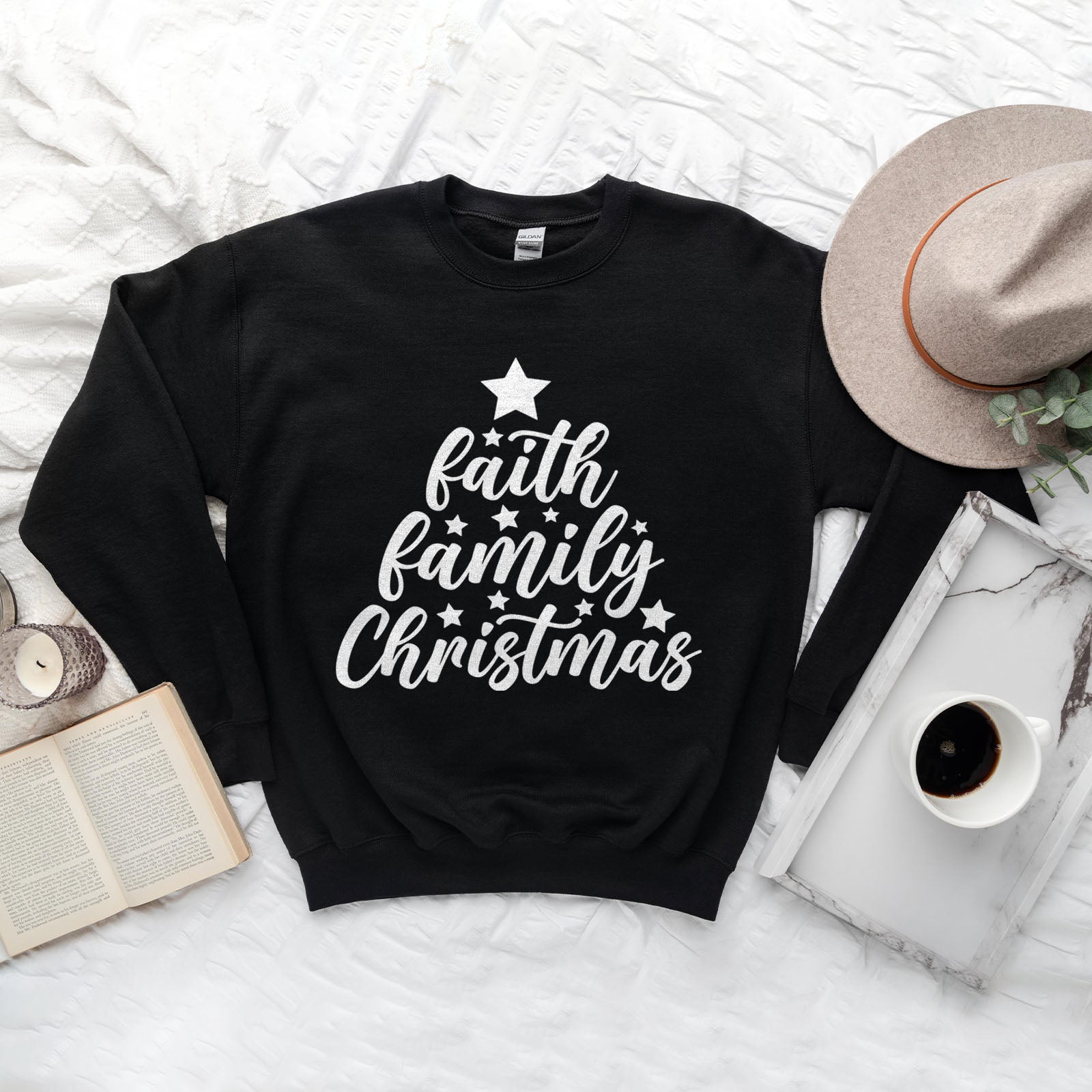 Faith Family Christmas Sweatshirt