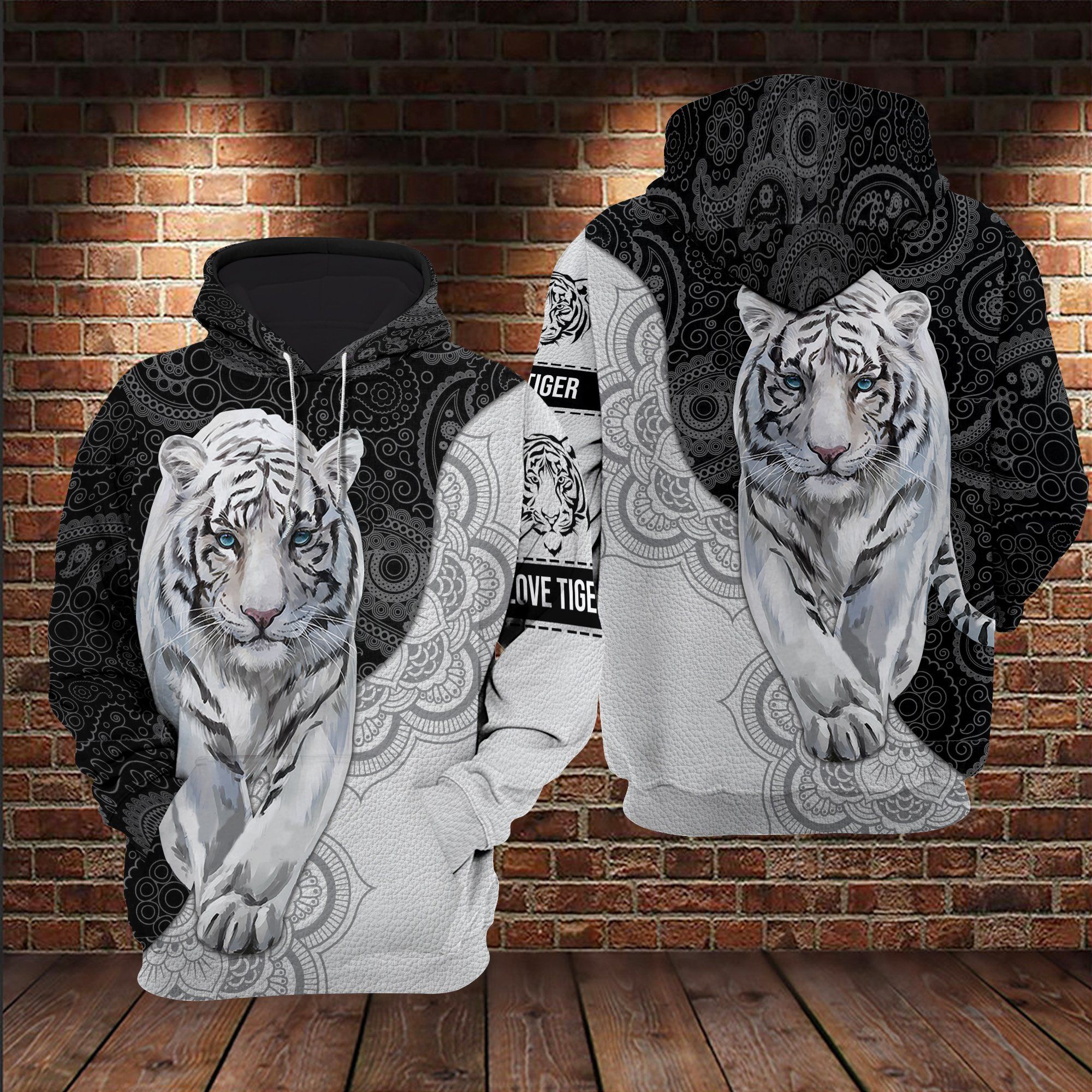 White Tiger Mandala 3D All Over / DVHPQH090121