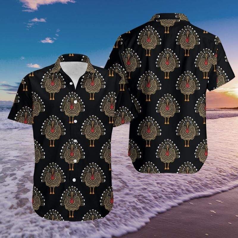 Hawaii Aloha Shirts Beautiful Turkeys Thanksgiving Ha67001