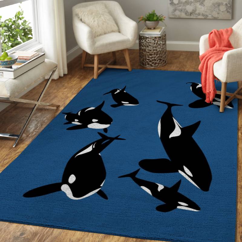 killer whales – Animals Area Rug Carpet