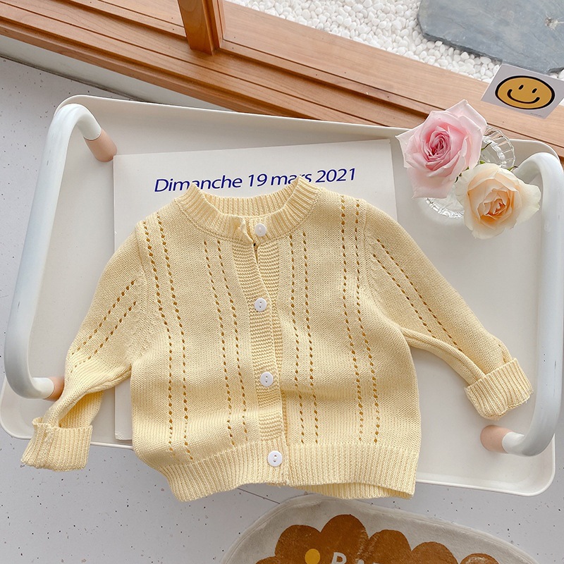 Candy kids baby girls boys autumn winter full sleeve solid knitted outwear coat Toddler children Girls cardigan sweater 0-6Y alx