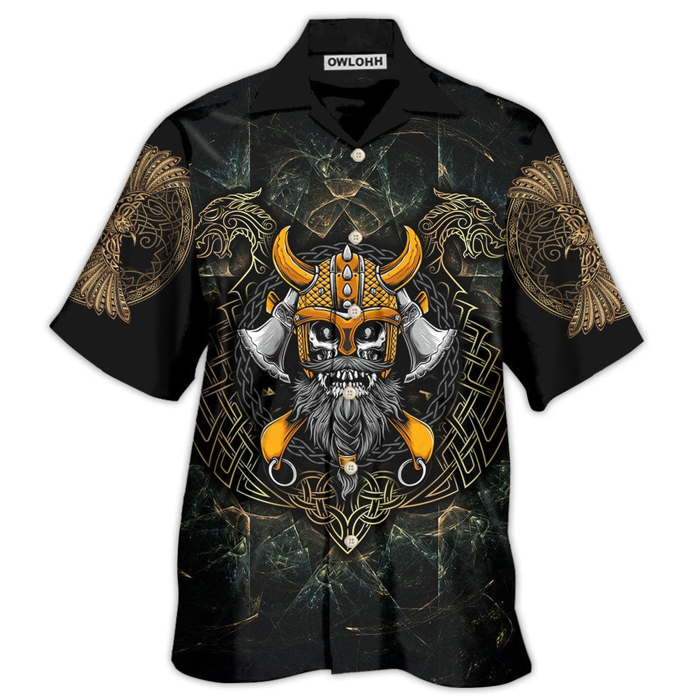 Viking Skull King Darkness – Hawaiian Shirt  – Owl Ohh