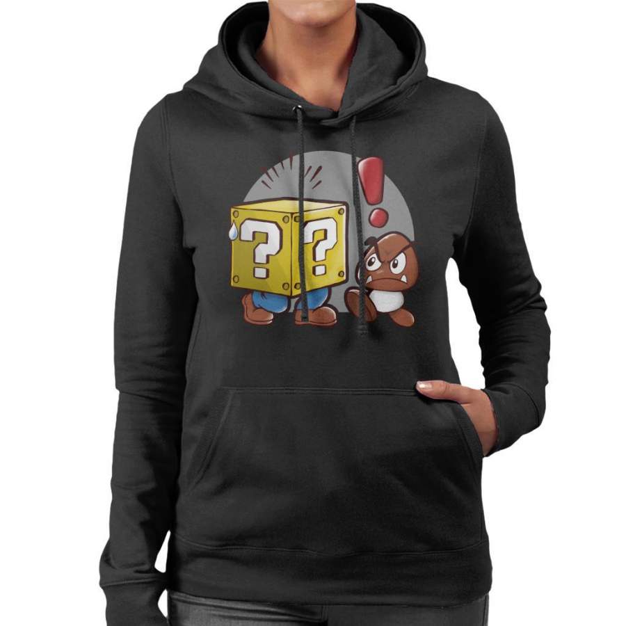 Super Mario Plumber Box Women’s Hooded Sweatshirt