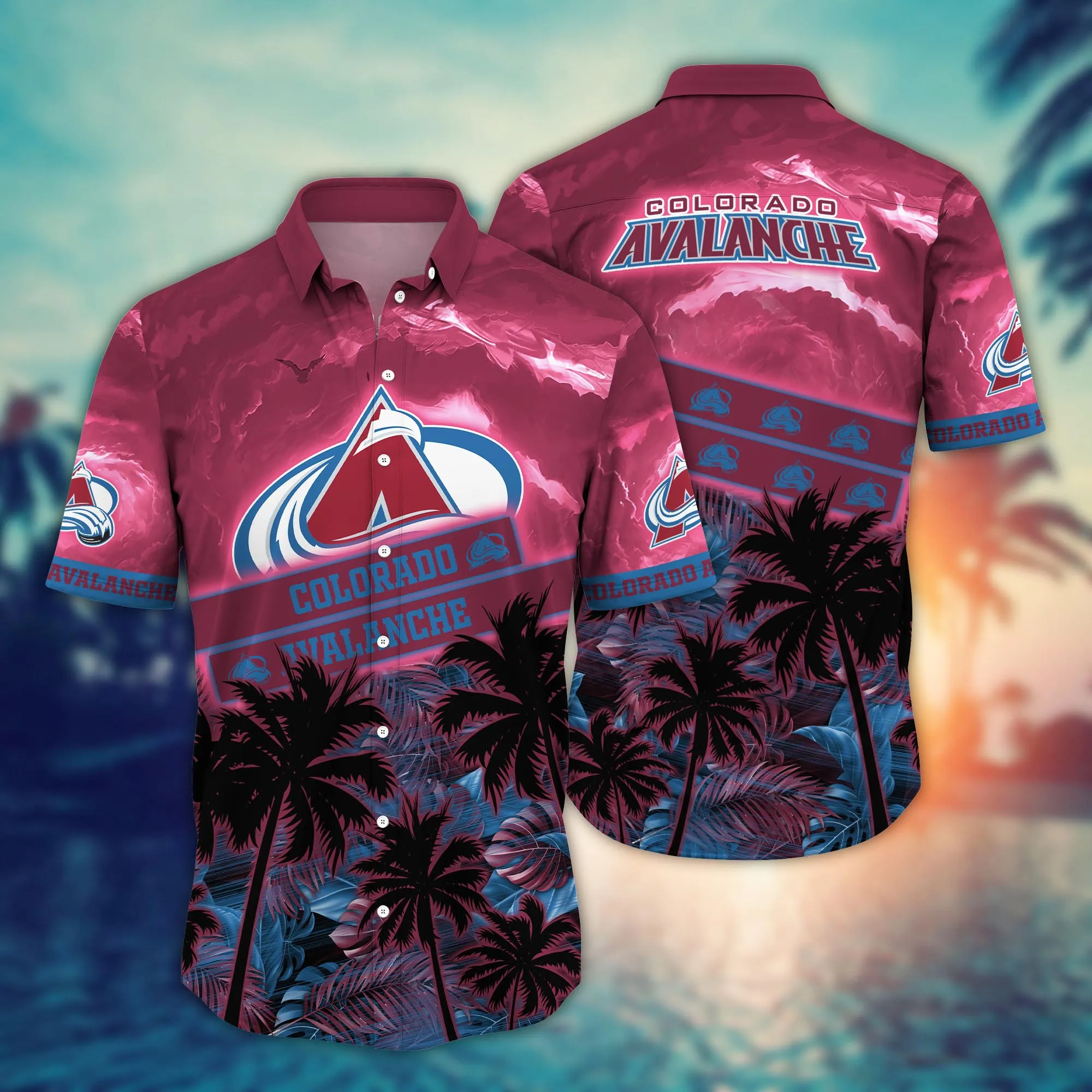 Colorado Avalanche Nhl Hawaiian Shirt Pool Partiestime Football Celebration Shirts