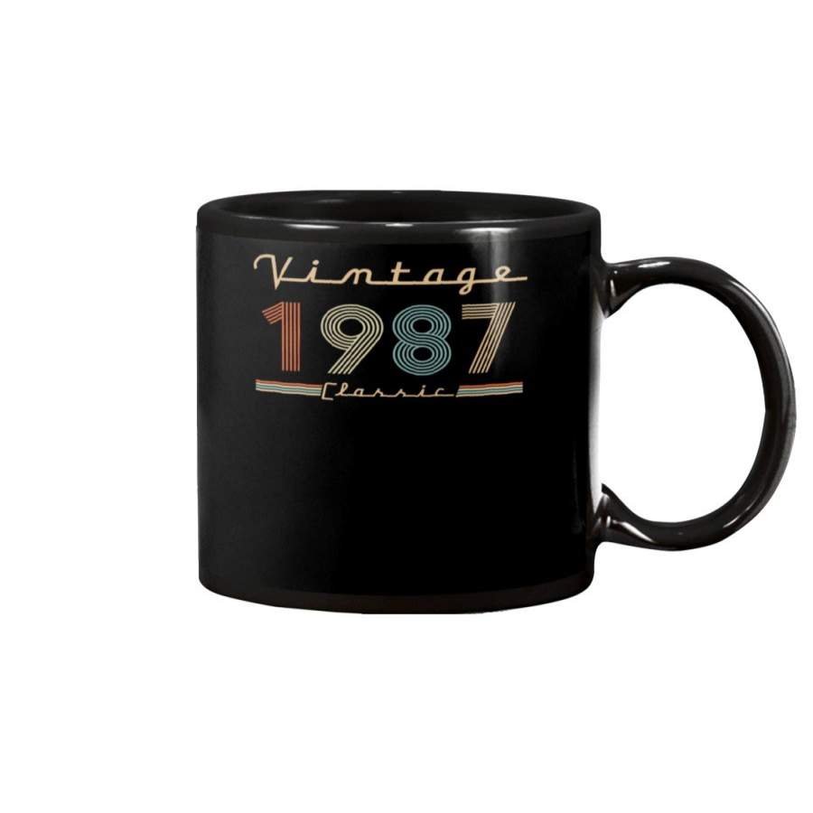 Vintage Classic 1987 Birthday Gift Mug