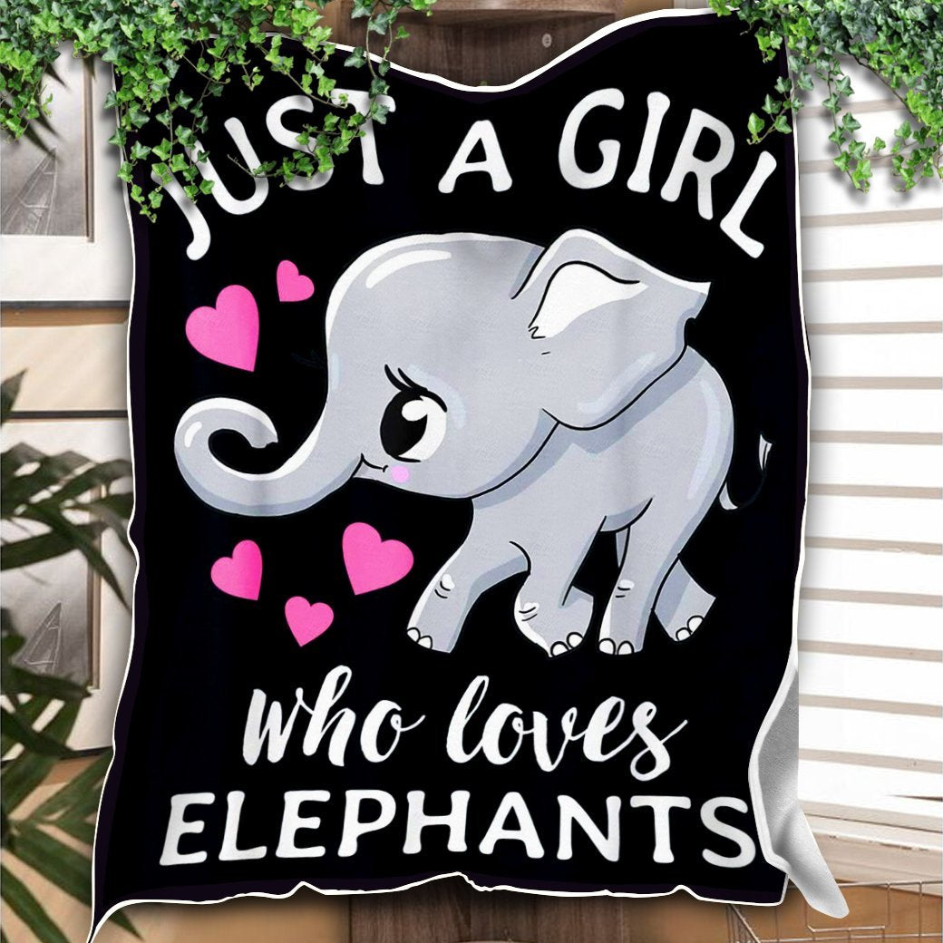 Perfect Gift For Girl Elephant Fleece Blanket