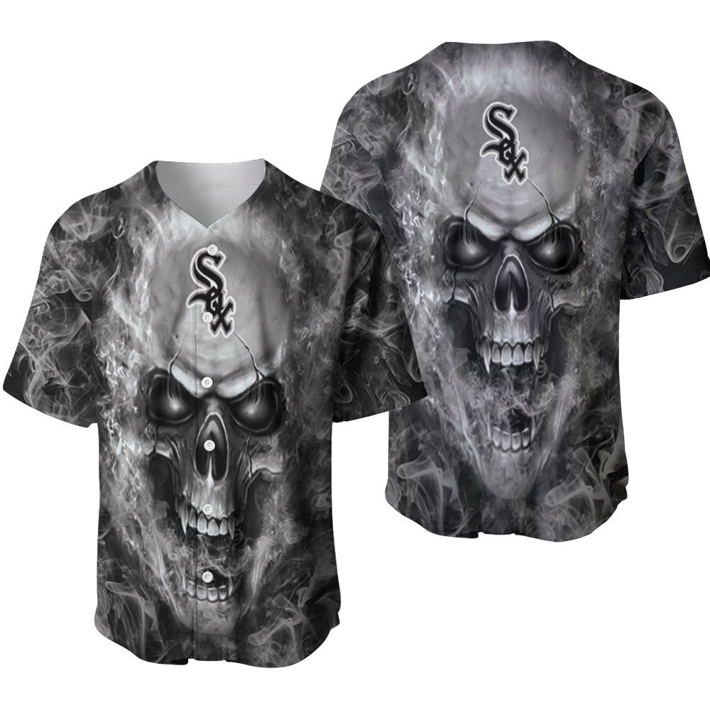 Chicago White Sox MLB Fan Skull Baseball Jersey