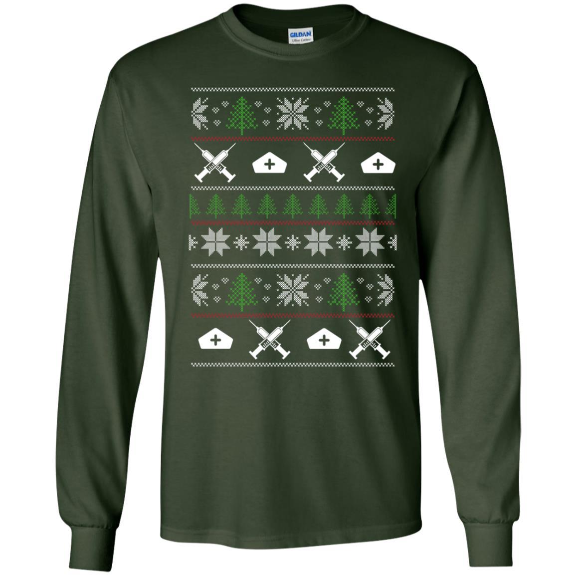 Ugly Sweater Clinical Nurse Symbol Tee Shirt Gift