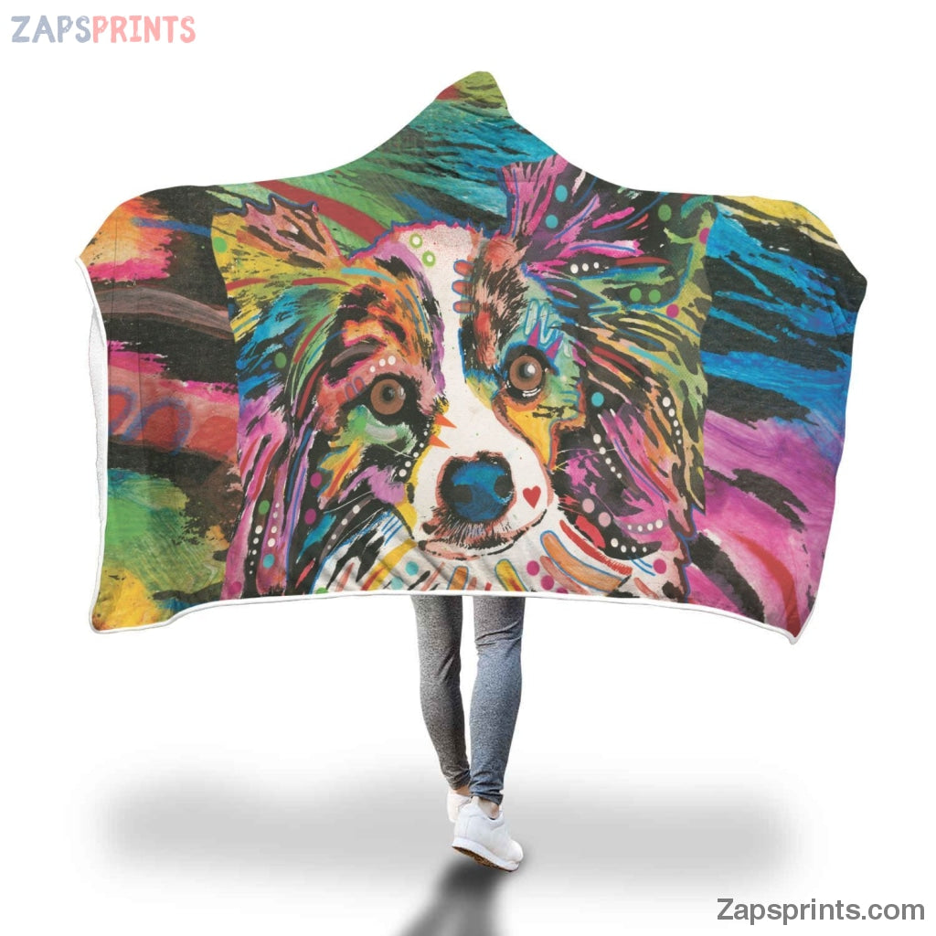 Papillon Design Hooded Blanket – Dean Russo Art