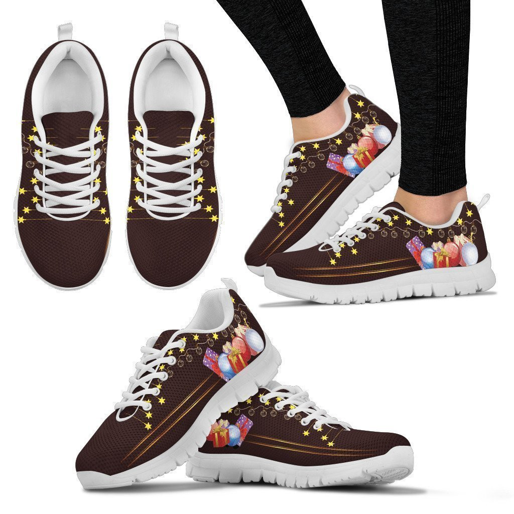 Sweet Candy Christmas Party 3D All Over Printed Women Sneakers