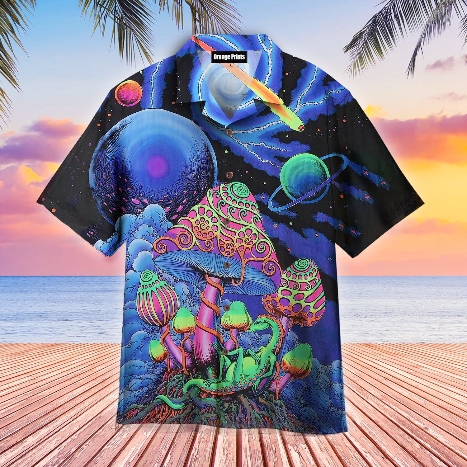 Hippie Night Mushroom Hawaii Shirt For Men And Women Ha66341