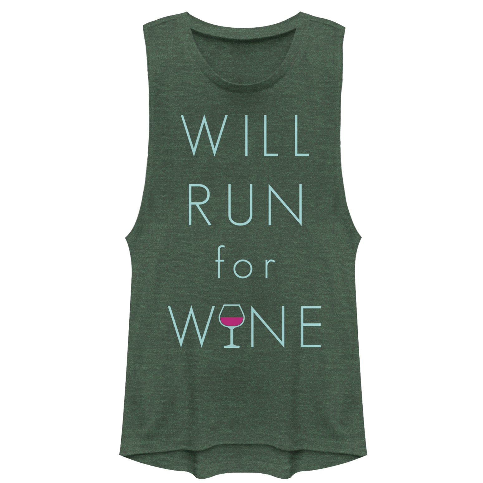 Chin Up Junior’S Will Run For Wine Glass  Festival Muscle Tee