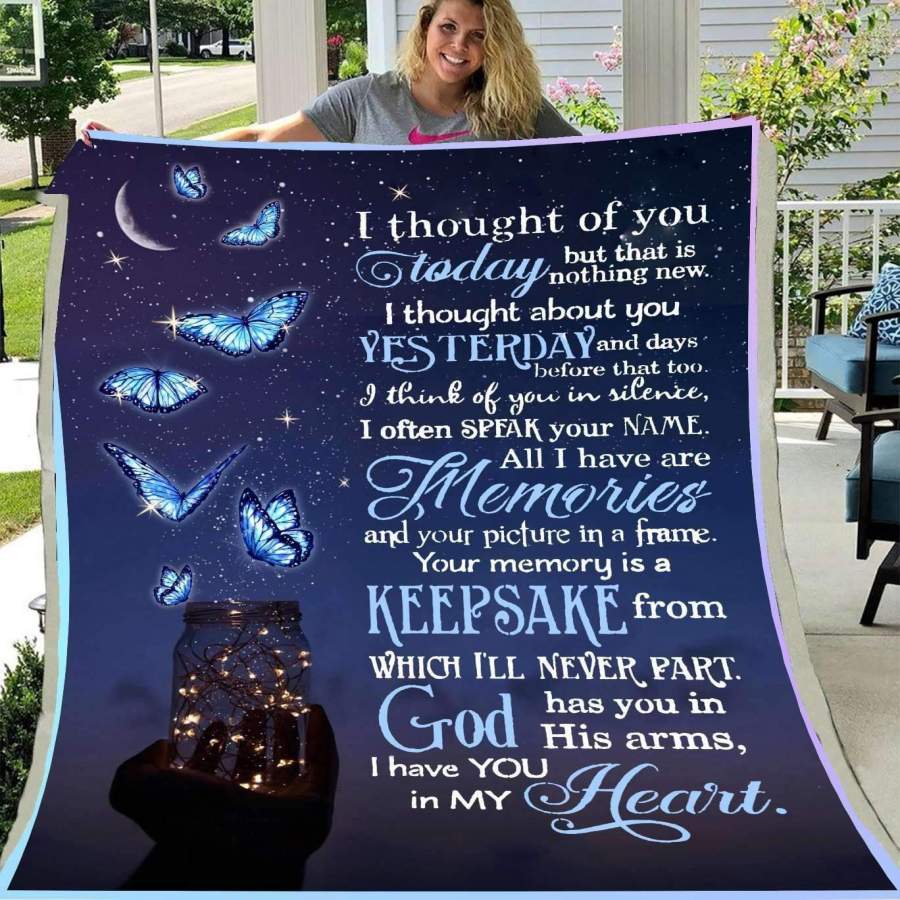 Butterfly Blanket Gift For Your Love I Have You In My Heart