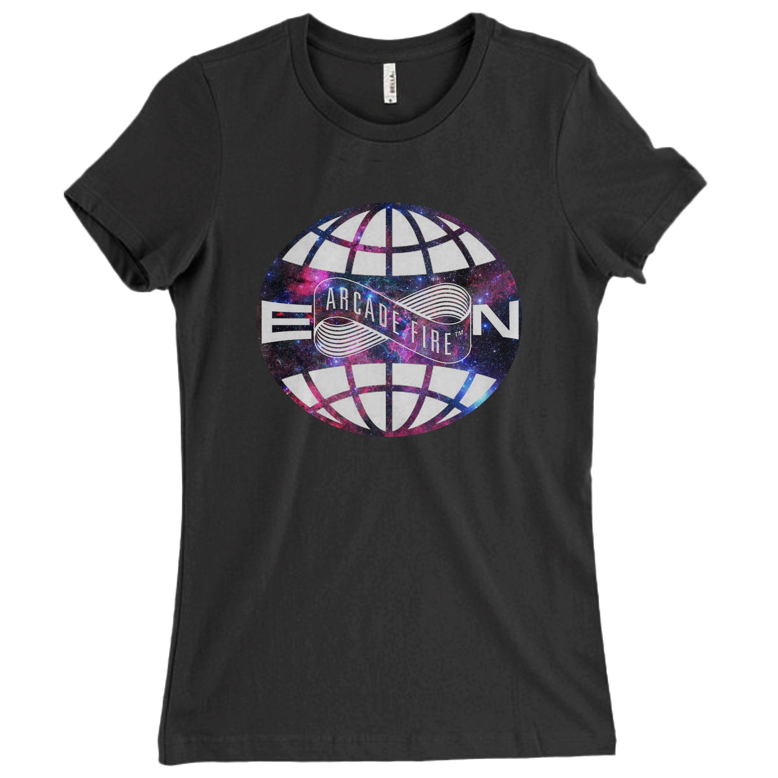 Arcade Fire Everything Now Logo Galaxy Nebula Women T-Shirt