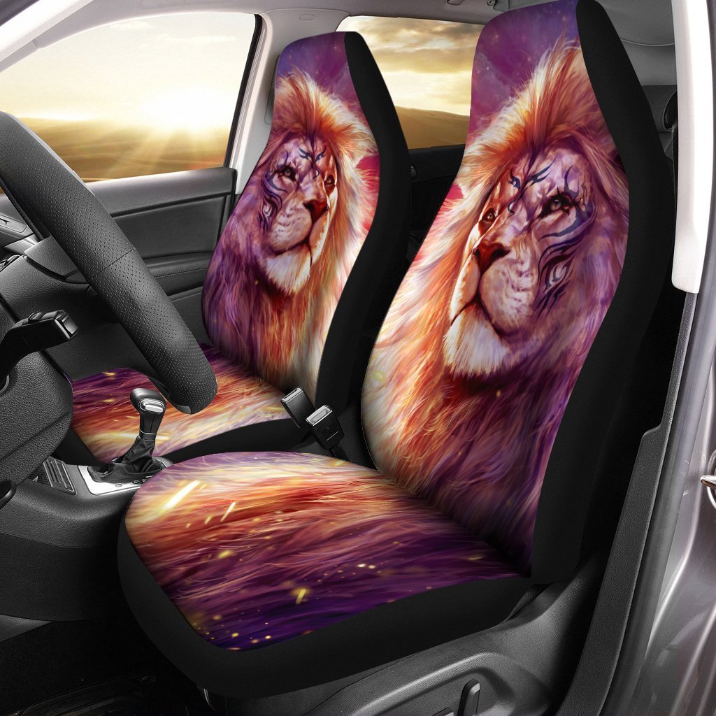 The King Lion Car Seat Covers Custom Gift For Dad