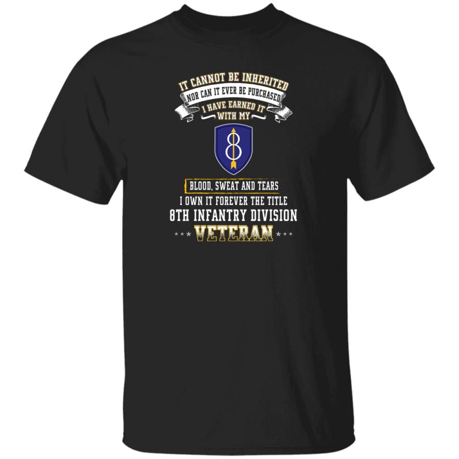 Forever The Title 8th Infantry Division Veteran T-Shirt Veterans Day Christmas Gift Mug