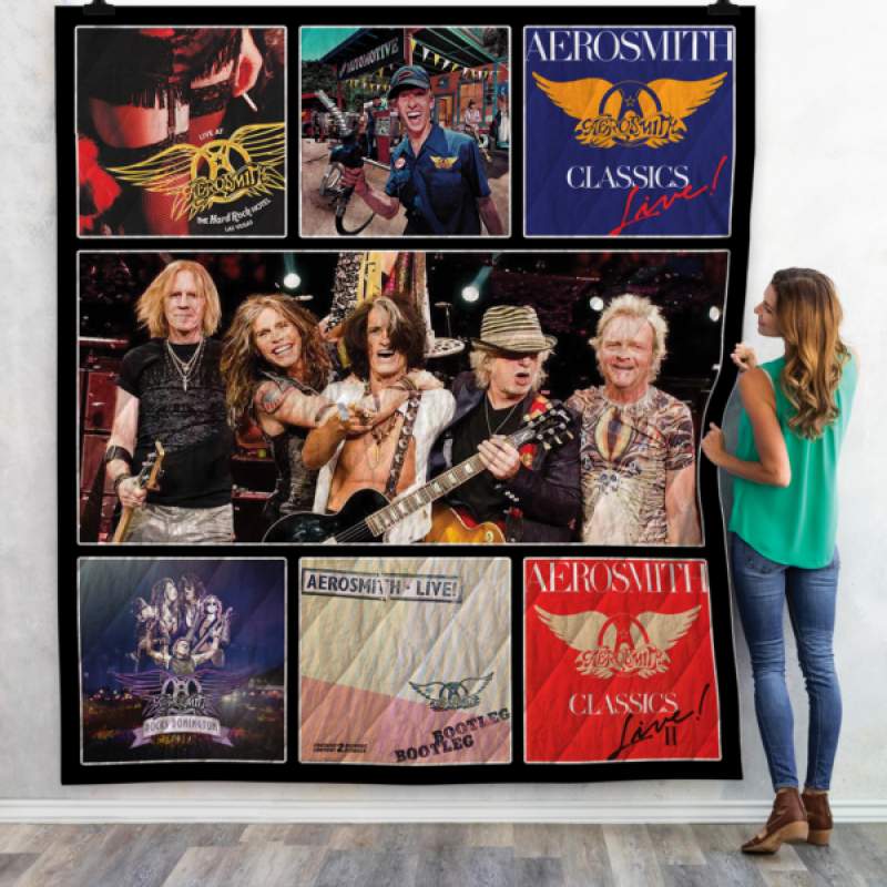 Aerosmith Live Albums Quilt Blanket