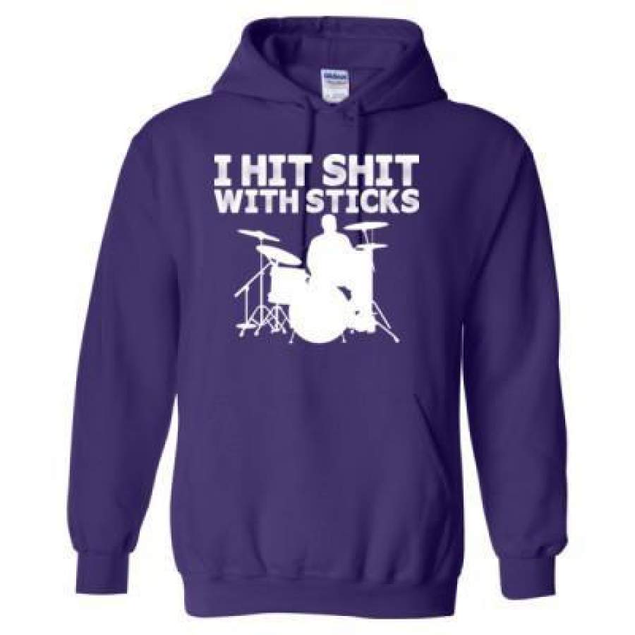 AGR I Hit Shit With Sticks – Heavy Blend™ Hooded Sweatshirt