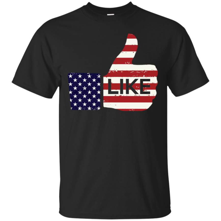 AGR Nice Shirt Flag usa with logo like t shirt 4th of july Cotton t shirt