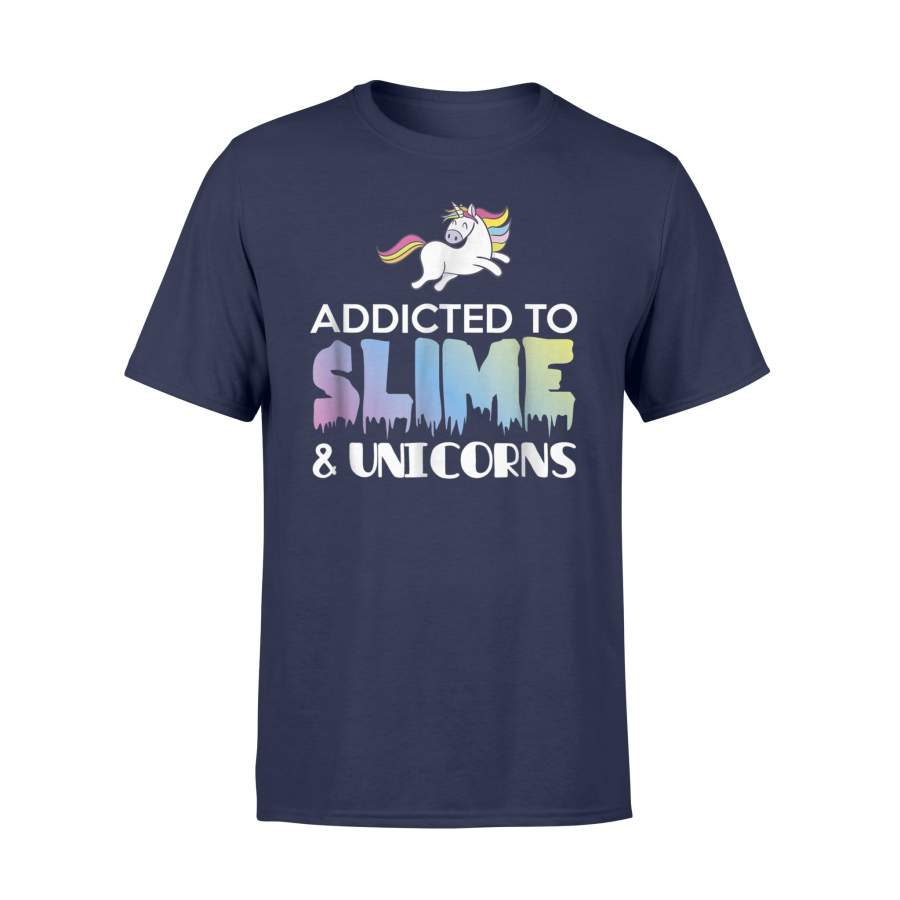 Addicted To Slime Unicorns T Shirt