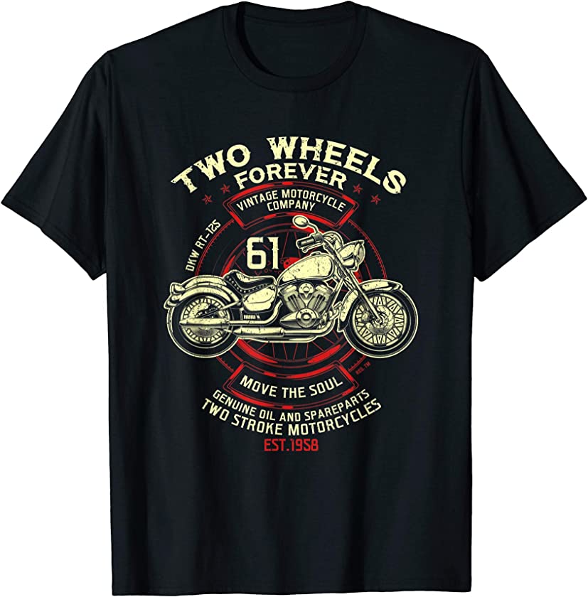 Vintage Motorcycle 61st 1958 Awesomatic Birthday T-Shirt