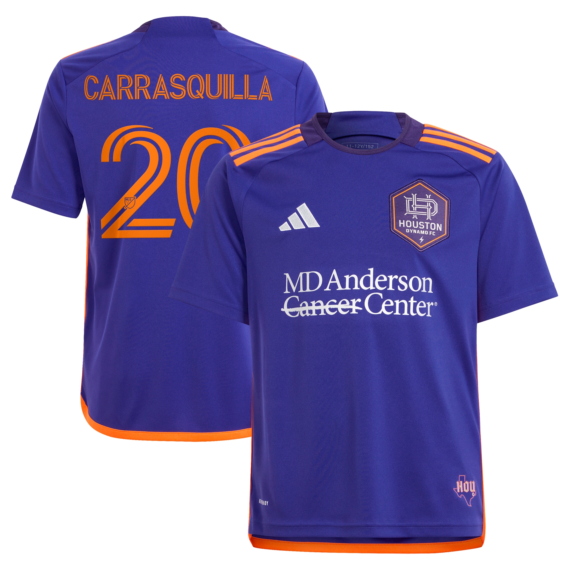 Adalberto Carrasquilla Houston Dynamo FC Youth 2024 Still Holdin' Replica Player Jersey  Purple