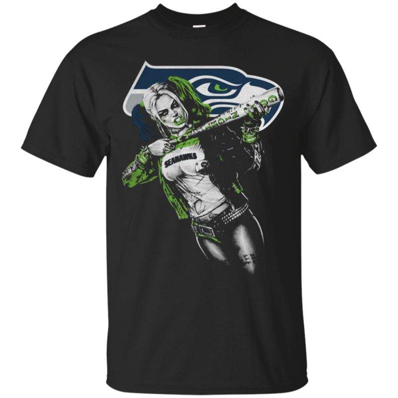 Buy Order Seattle Seahawks Harley Quinn Fan Cotton T Shirt