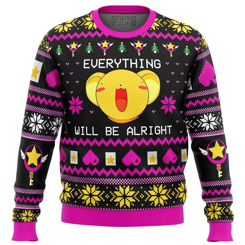 CARDCAPTOR SAKURA EVERYTHING WILL BE ALRIGHT PREMIUM UGLY CHRISTMAS SWEATER – AMAZING GIFT IDEA – THANKSGIVING GIFT