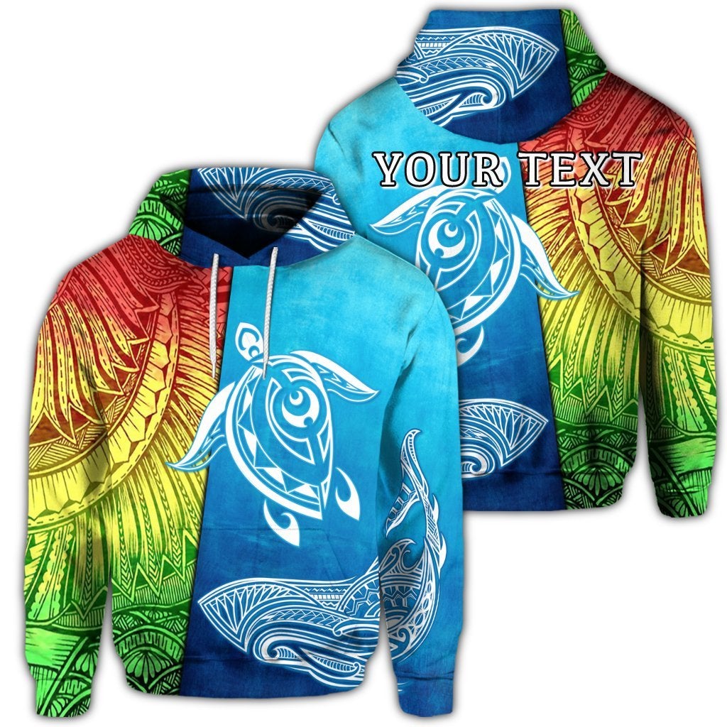 (Personalised) Hawaii Turtle Shark Polynesian And Sea Hoodie – Ah