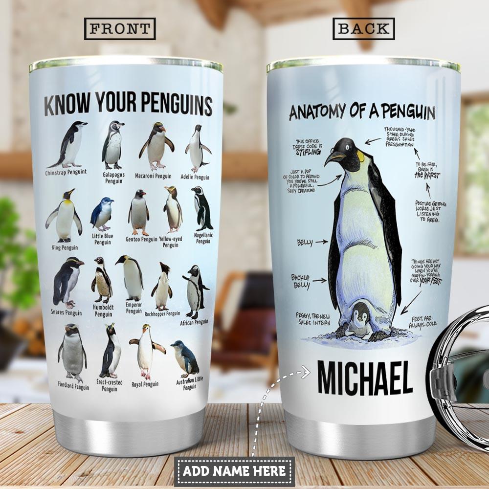 Know Your Penguin Personalized PYRZ1604004Z Stainless Steel Tumbler