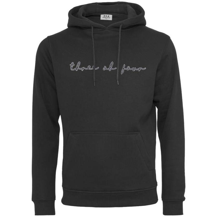 304 Script Hoodie Black