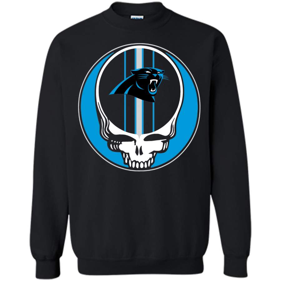 CAROLINA PANTHERS STEAL FACE SKULL T-Shirt