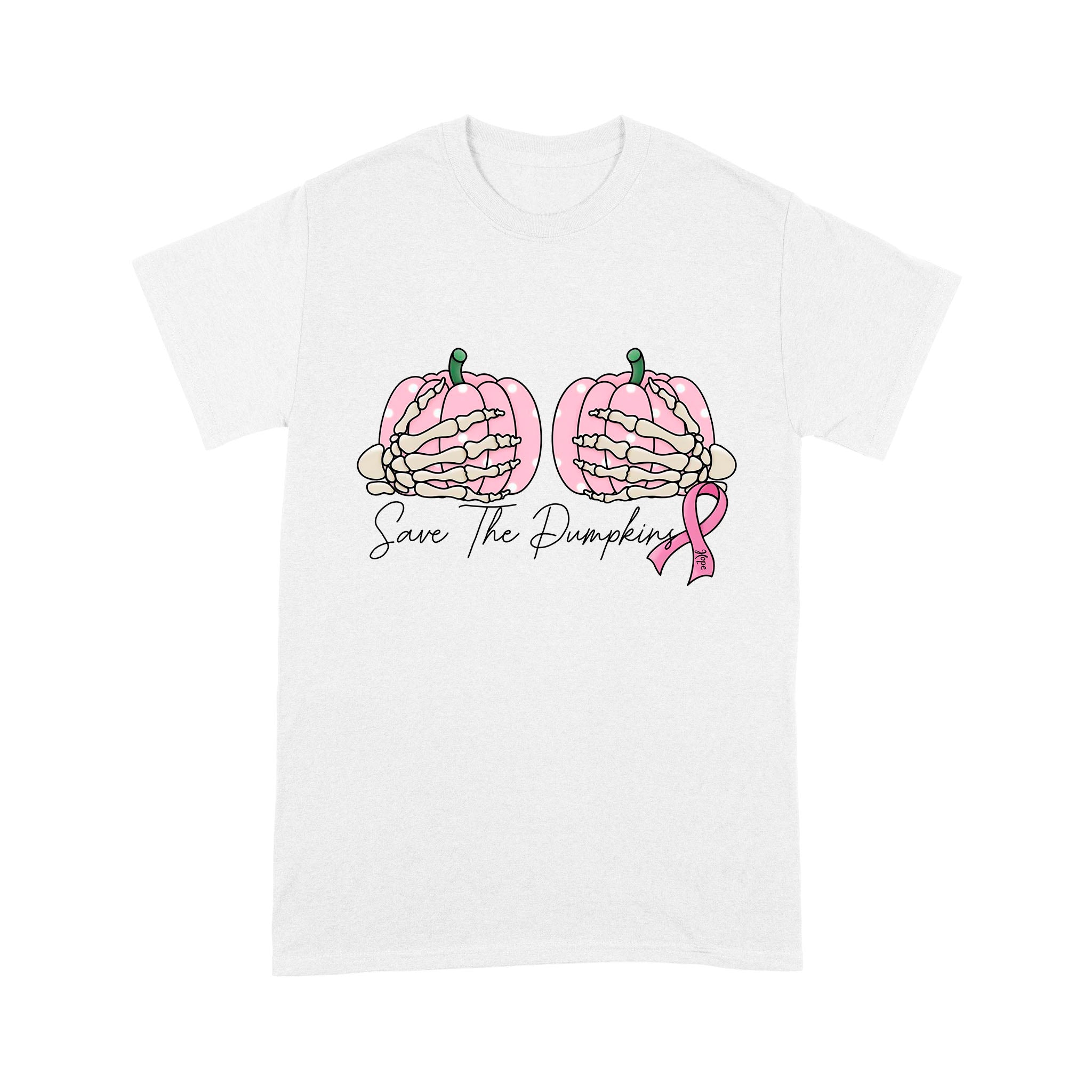 Save Your Pumpkins Breast Cancer Awareness Halloween Women T-Shirt