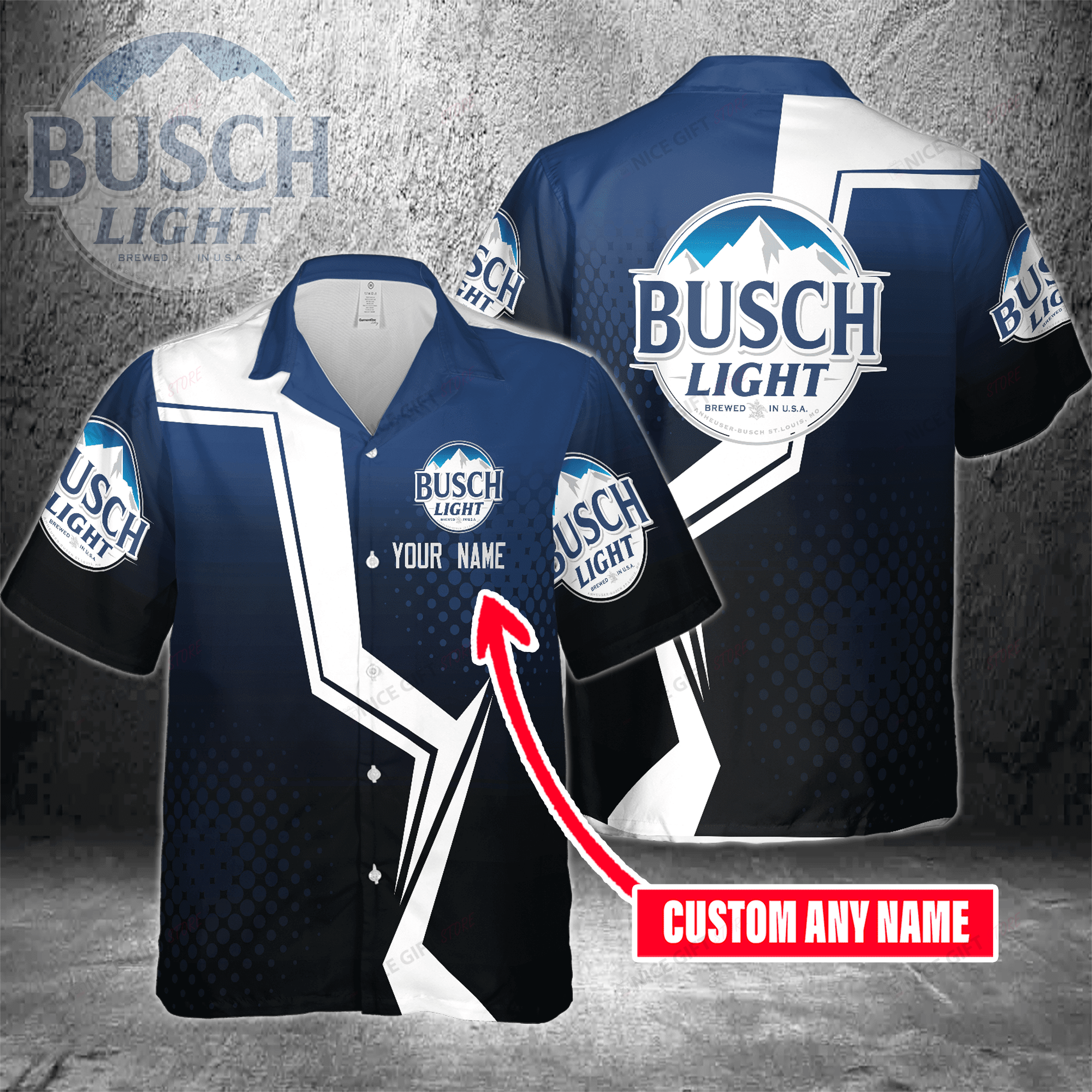 Busch Light Custom Name Hawaiian Shirt 3Hs-O8C6