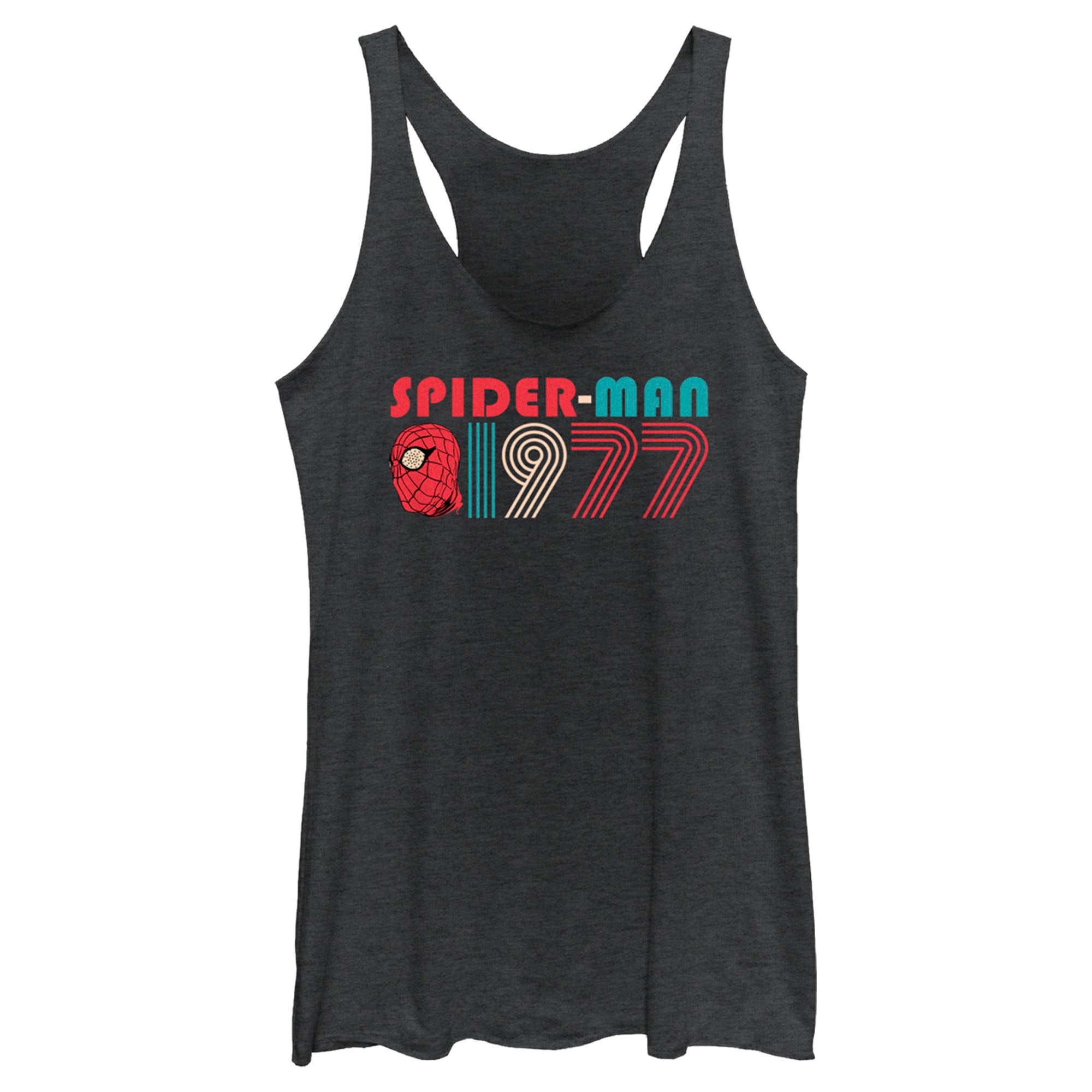 Women’S Spider-Man: Beyond Amazing Retro 1977 Racerback Tank Top