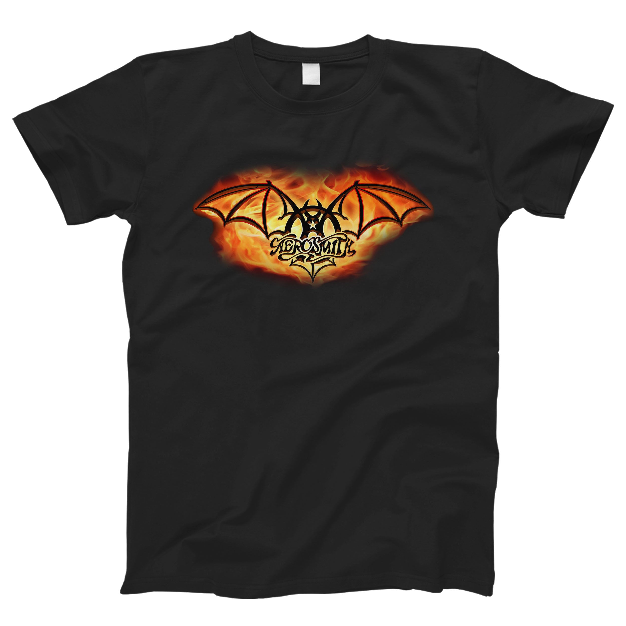 Aerosmith Logo Flame Art Man’s Tee T-Shirt